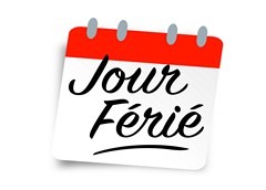 calendrier jours fériés