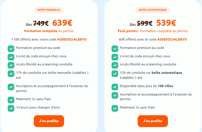 En voiture simone : 110€ de réduction